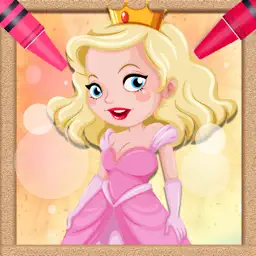 Princess Color Page 2 - 幸福 小王子 画画涂色 游戏